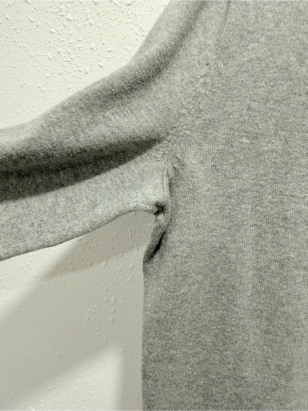 J. Crew cotton cashmere Men's Gray V-Neck Sweater M